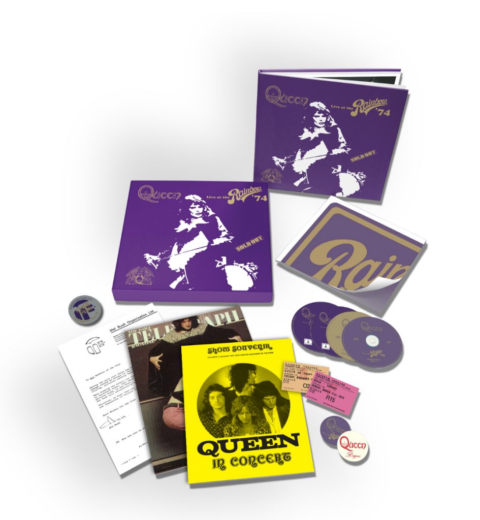 Queen - Live At The Rainbow Super Deluxe Exploded Packshot