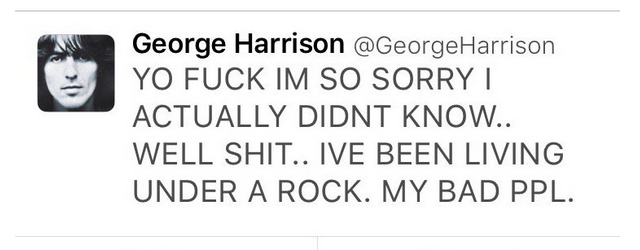 George Harrison Twitter Acoount Hack2