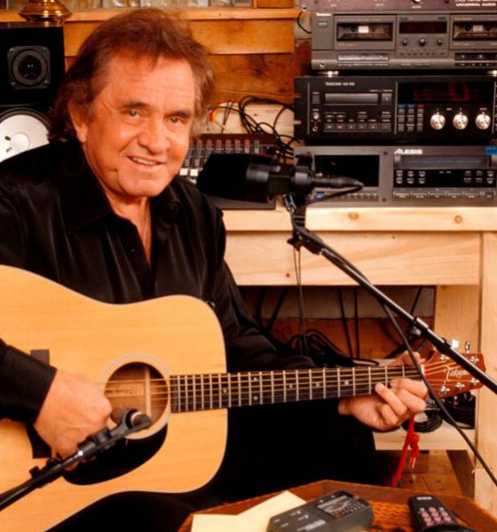 Johnny Cash in seinem Heimstudio